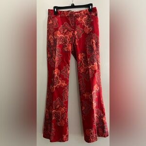 Body By Victoria's Secret Red/Orange Paisley Pants
Size 6 Low-Rise